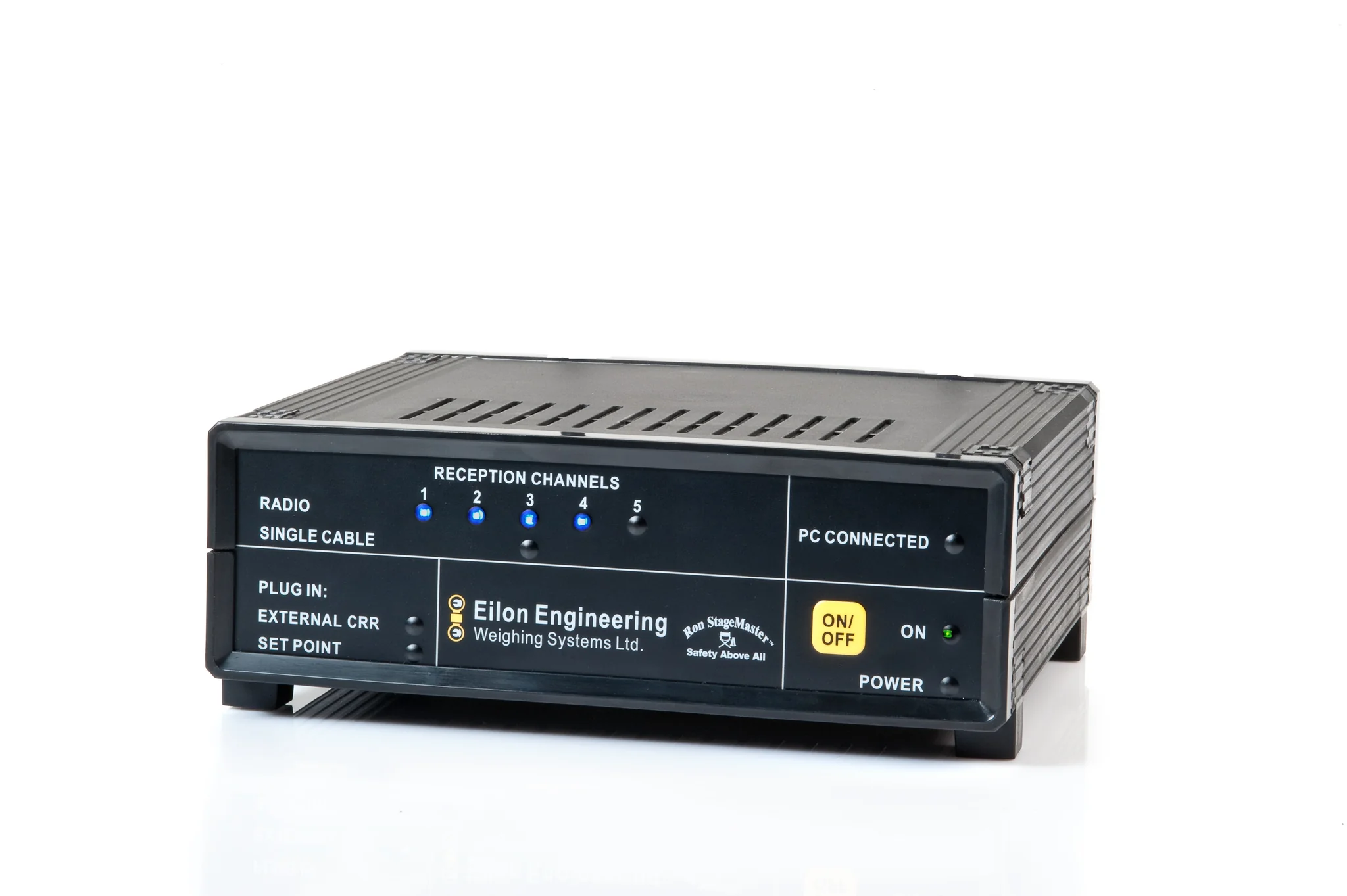 Standard central radio receiver for the Ron StageMaster load monitoring system